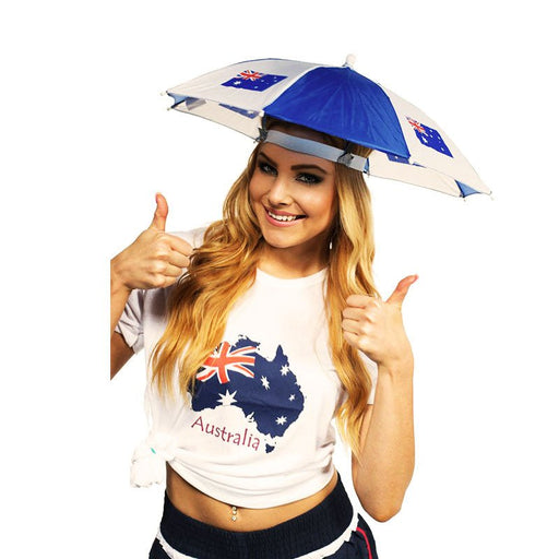 Australia Day Aussie Umbrella Hat with Flag - Everything Party