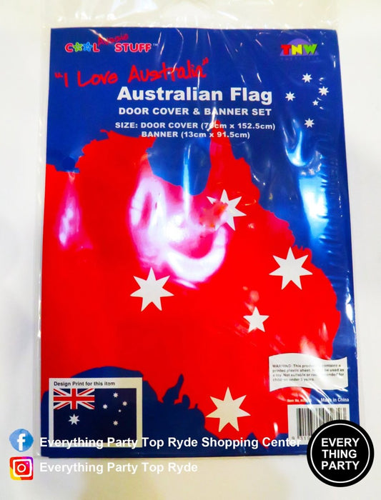 Australia Day - Australia Flag (Door Cover & Banner Set) - Everything Party