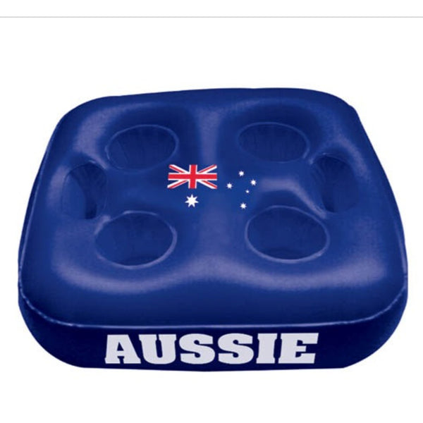 Australia Flag Inflatable Aussie Drink Holder 4 Holes - Everything Party