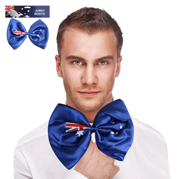 Australia Flag Jumbo Bow Tie - Everything Party