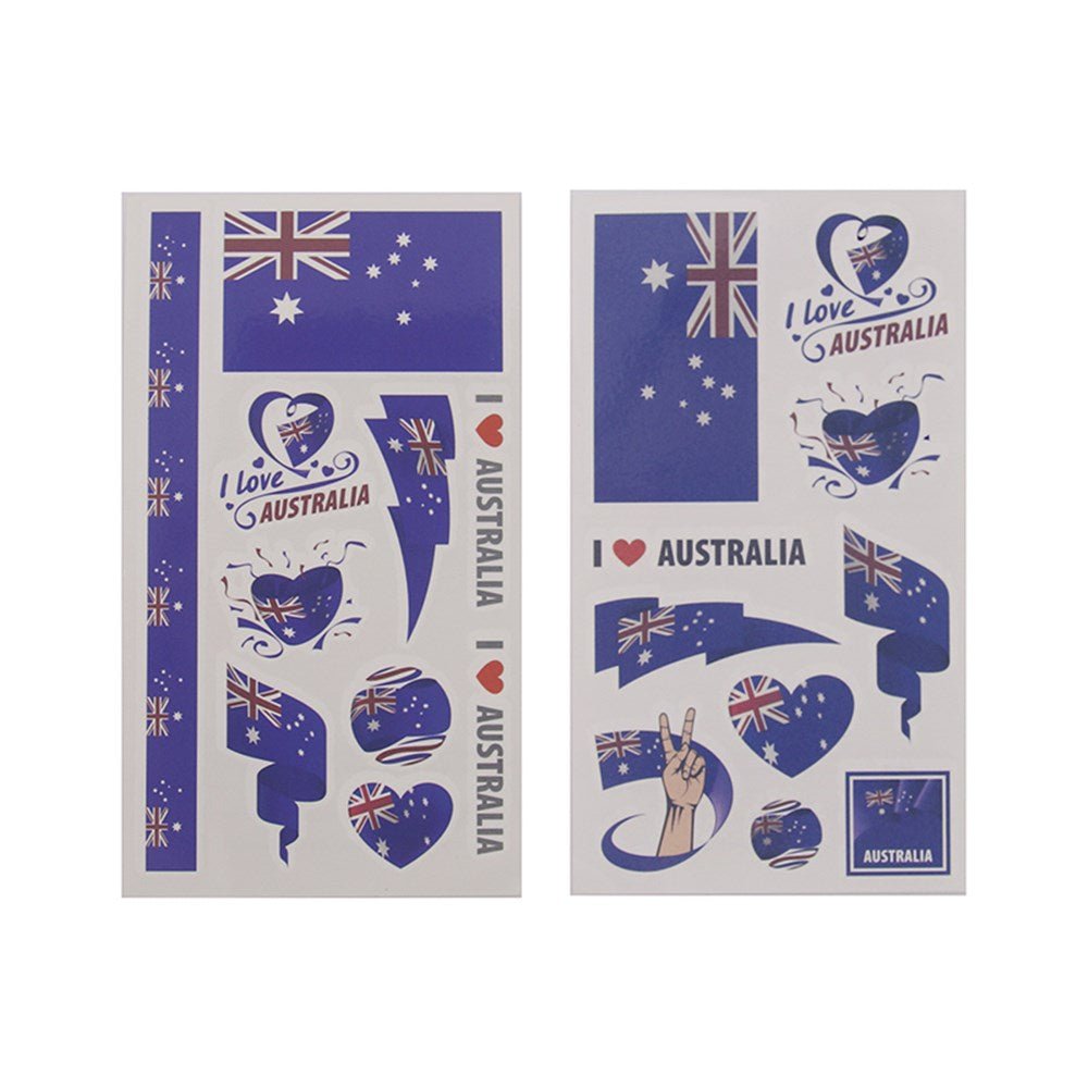 Australia Flag Temporary Tattoos – Everything Party