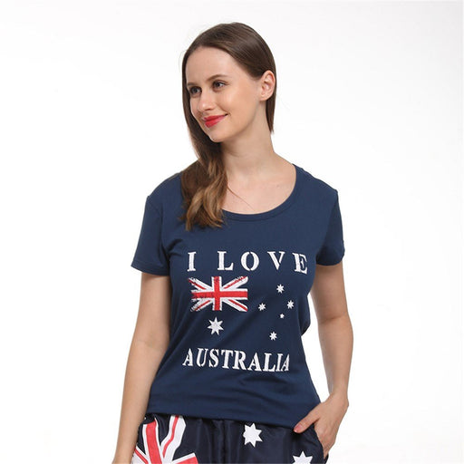 Australia Flag Womens Aussie T-Shirt - Everything Party
