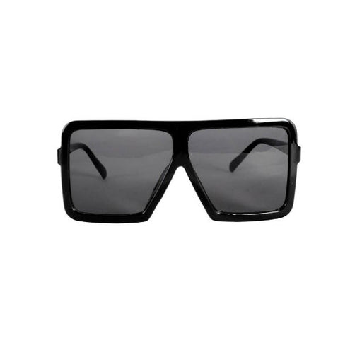 Big Square Frame Fashion Party Glasses - Black - Everything Party
