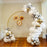 Birthday Balloon Garland with 2m Gold Mesh Circle Backdrop - Everything Party