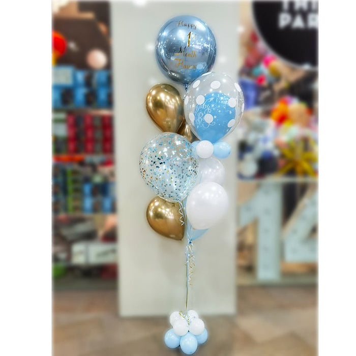 Birthday Boy Helium Balloon Bouquet with Customised Writing - Everything Party