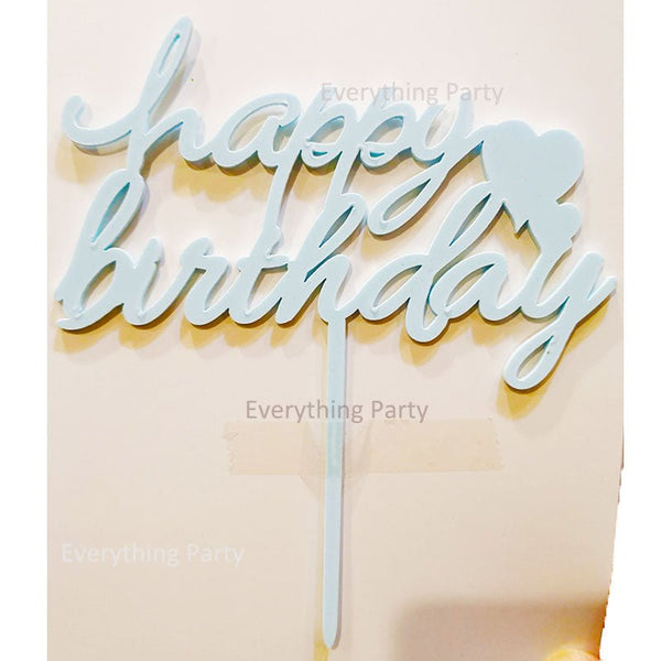Birthday Cake Topper - Baby Blue - Everything Party
