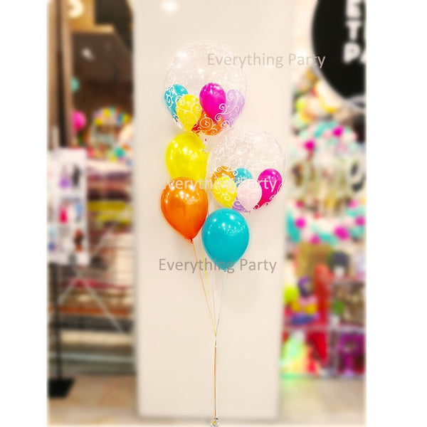 Birthday Gumball Bubbles Helium Balloon Bouquet - Everything Party