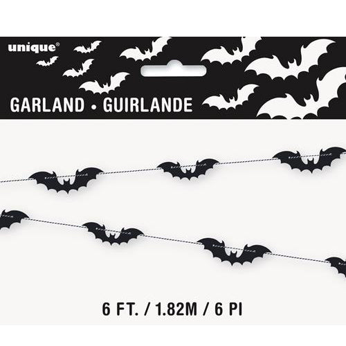 Black Bats Cutout Garland - Everything Party
