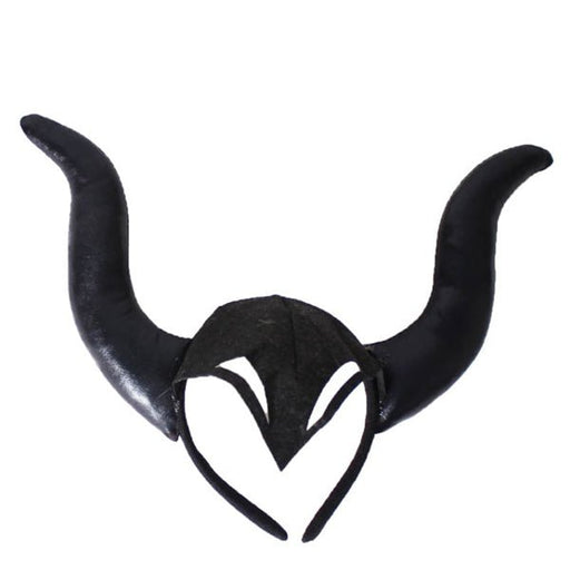 Black Evil Queen Demon Horn Maleficent Headband - Everything Party