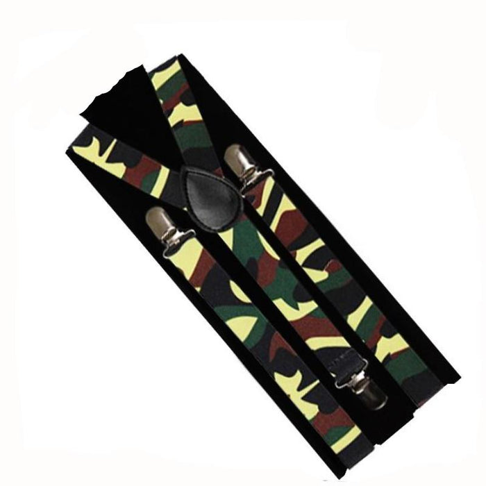 Camouflage Suspenders - Everything Party