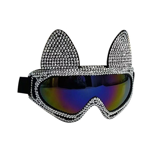 Cat Goggle with Silver Rhinestone - Everything Party