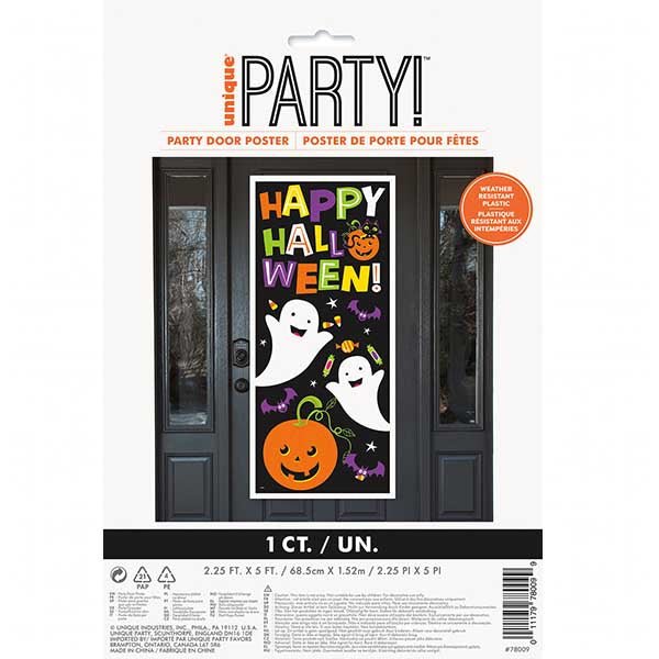 Cat & Pumpkin Halloween Door Poster - Everything Party