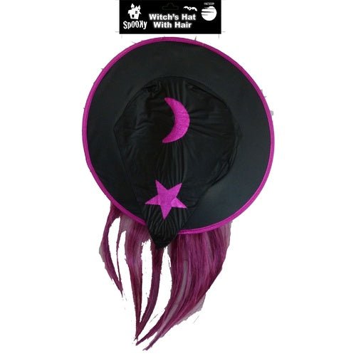 Child Witch Hat With Hair Assorted - Everything Party