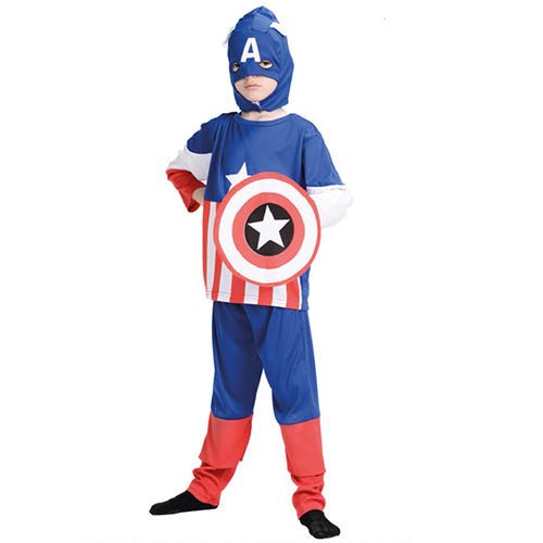 Children Captain Hero America Hero Costume - Everything Party