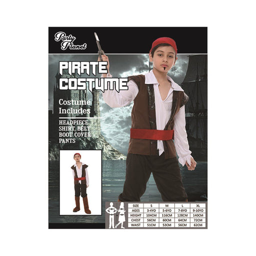 Children Caribbean Pirate Boy Costume - Everything Party