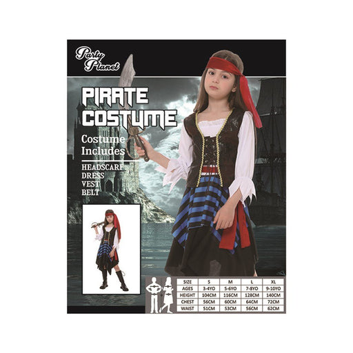 Children Carribean Pirate Girl Costume - Everything Party