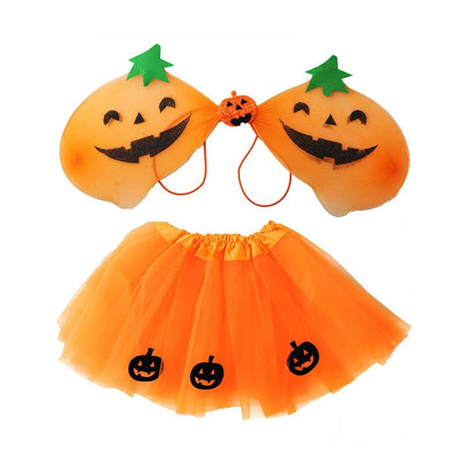Children Halloween Pumpkin Tutu & Wings set - Everything Party