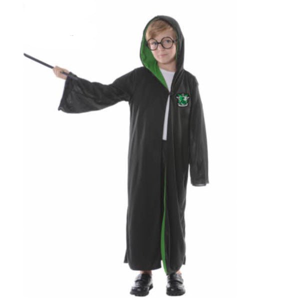 Children Harry Potter Style Wizard Costume - Green - Everything Party