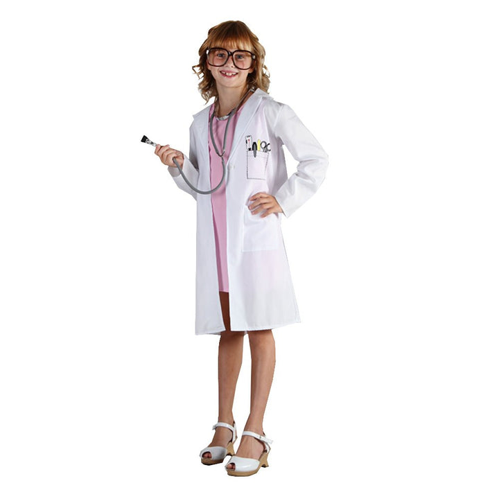 Children Lab Coat Doctor Girl Costume - Everything Party