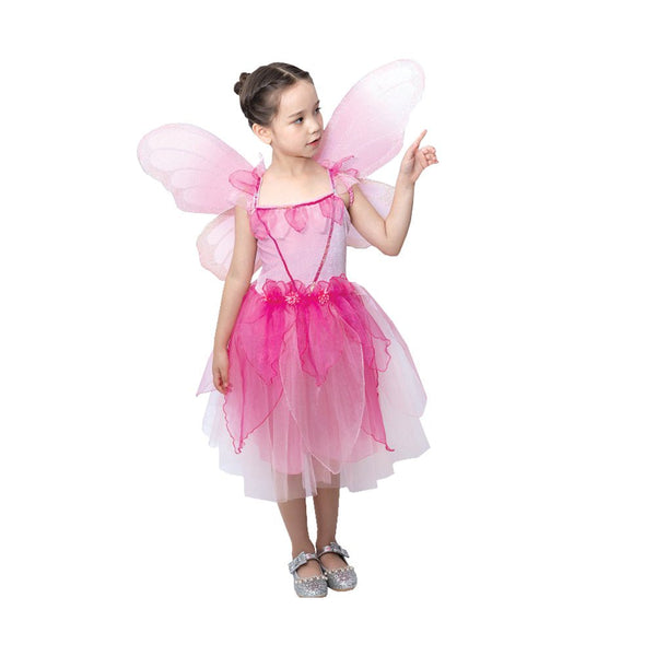 Children Pink Fairy Girls Costume - Everything Party