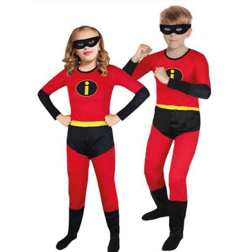 Children Unisex Red Super Incredible Style Costume - Everything Party