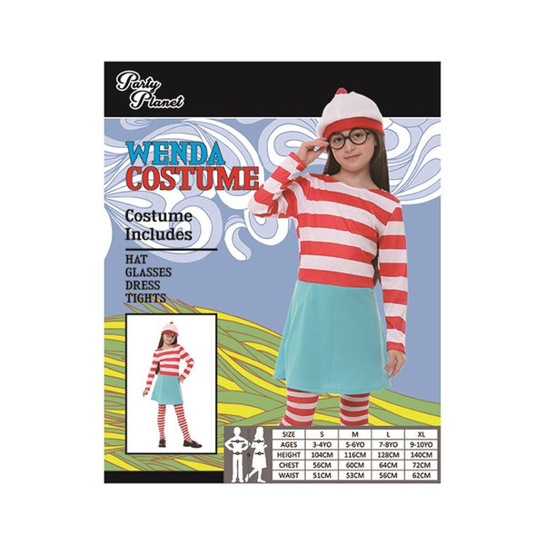 Children Where's Wally Wenda Girl Costume - Everything Party