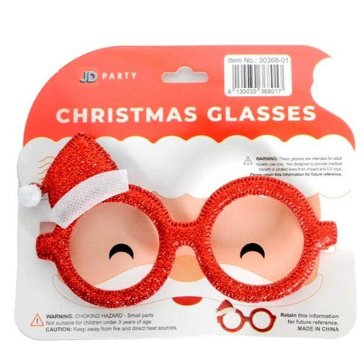 Christmas Glasses with Mini Santa Hat - Everything Party