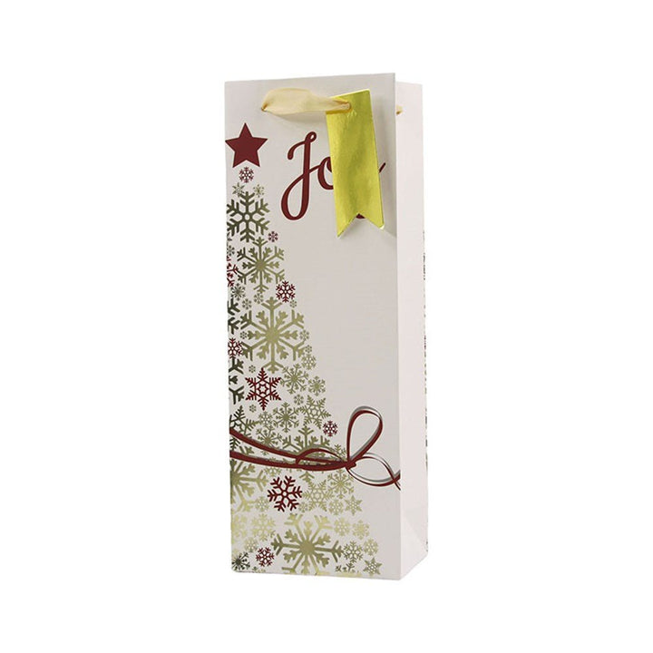 Christmas Joy White Wine Bag Bottle Bag - Everything Party