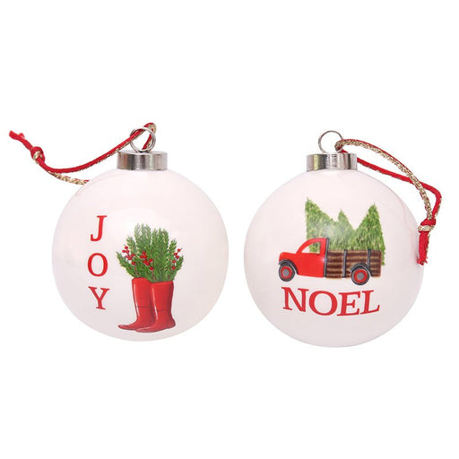 Christmas Ornament Deluxe Ceramic Bauble Tree Decoration - Everything Party