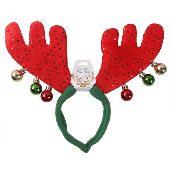Christmas Reindeer Antler Headband with Bells - Everything Party