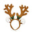 Christmas Reindeer Antler Headband with Holly Bells - Everything Party