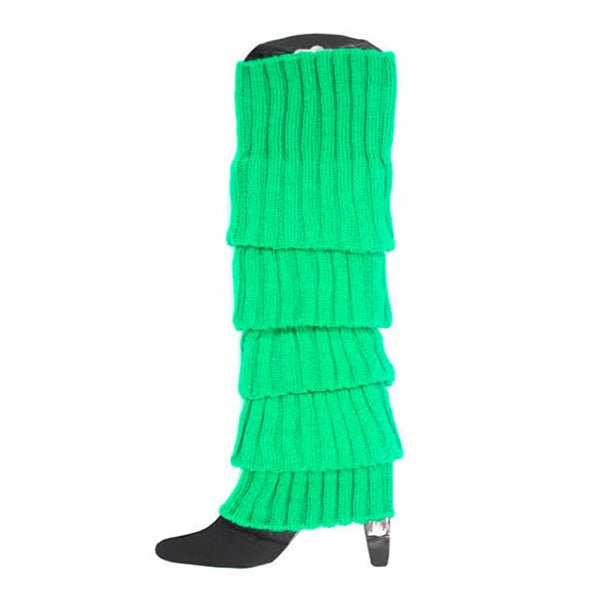 Chunky Knit Leg Warmers - Green - Everything Party