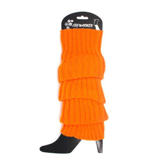 Chunky Knit Leg Warmers - Orange - Everything Party