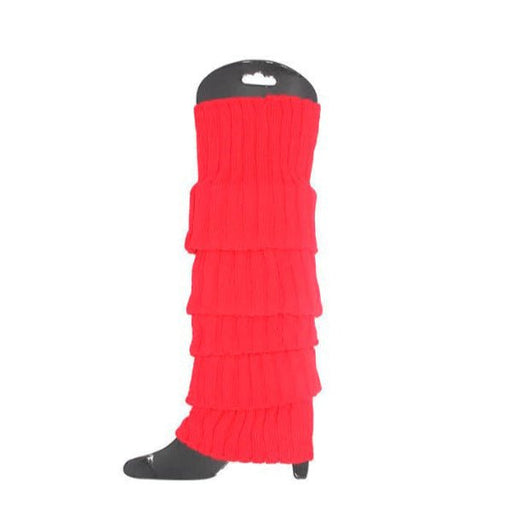 Chunky Knit Leg Warmers - Red - Everything Party