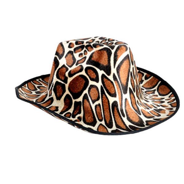 Cowboy/Cowgirl Hat with Animal Print - Giraffe - Everything Party
