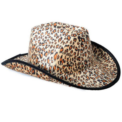 Cowboy/Cowgirl Hat with Animal Print - Leopard - Everything Party