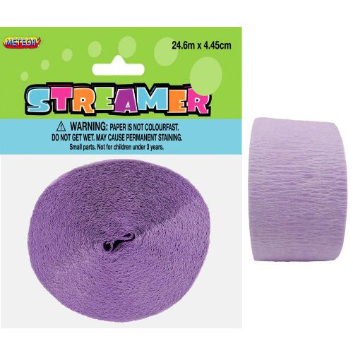 Crepe Streamers - Lavender - Everything Party