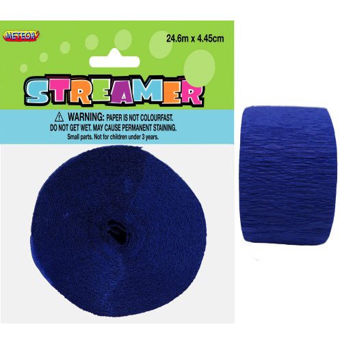 Crepe Streamers - Navy Blue - Everything Party