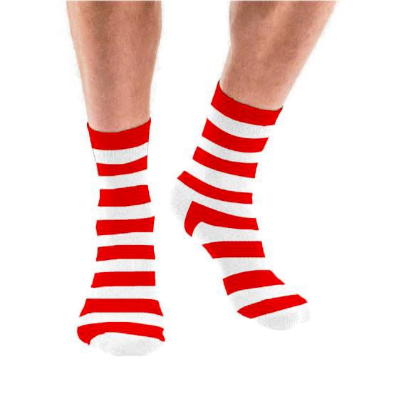 Crew Socks - Red & White Stripe - Everything Party