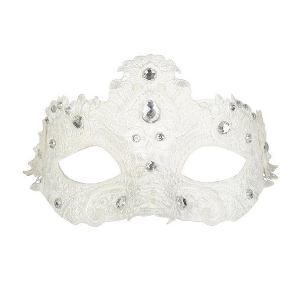 Crystal Lace Eye Mask - Cream - Everything Party