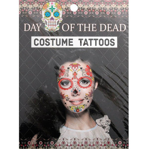 Day of the Dead Female Temporary Face Tattoos - Everything Party