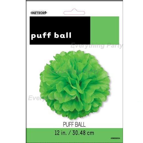 Decorative Paper Puff Ball - Lime Green - Everything Party