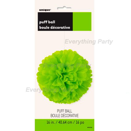 Decorative Paper Puff Ball - Lime Green - Everything Party