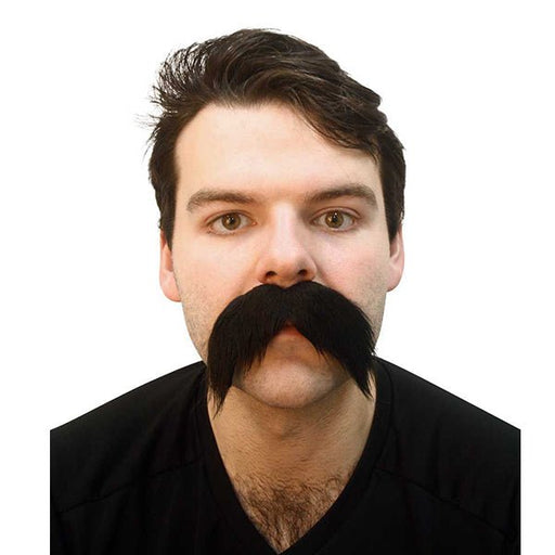 Deluxe Biker Black Mo Costume Moustache - Everything Party