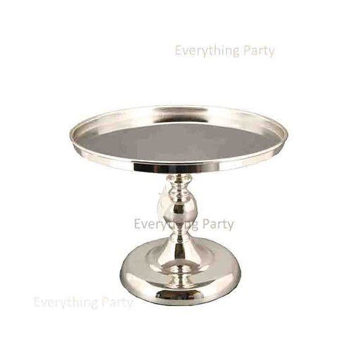 Deluxe Metallic Silver Cake Stand 30cm - Everything Party