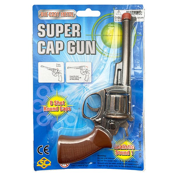 Die Cast Metal Cowboy Revolver Toy Cap Gun 18cm – Everything Party