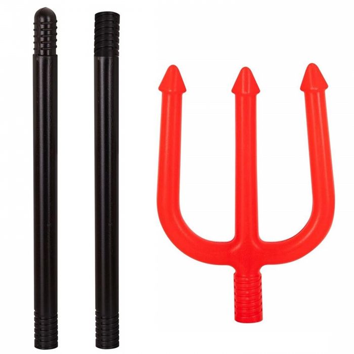 DIY Plastic Trident Devil Pitch Fork - Everything Party