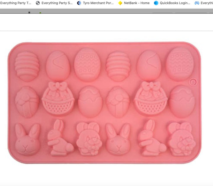 Easter Egg and Bunny Silicon Chocolate Mould - Everything Party