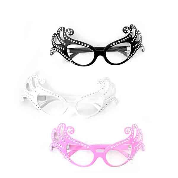 Edna Style Dame Diamante Glasses - Everything Party