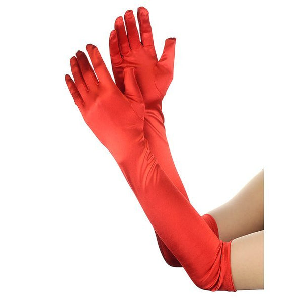 Extra Long Gloves - Red - Everything Party